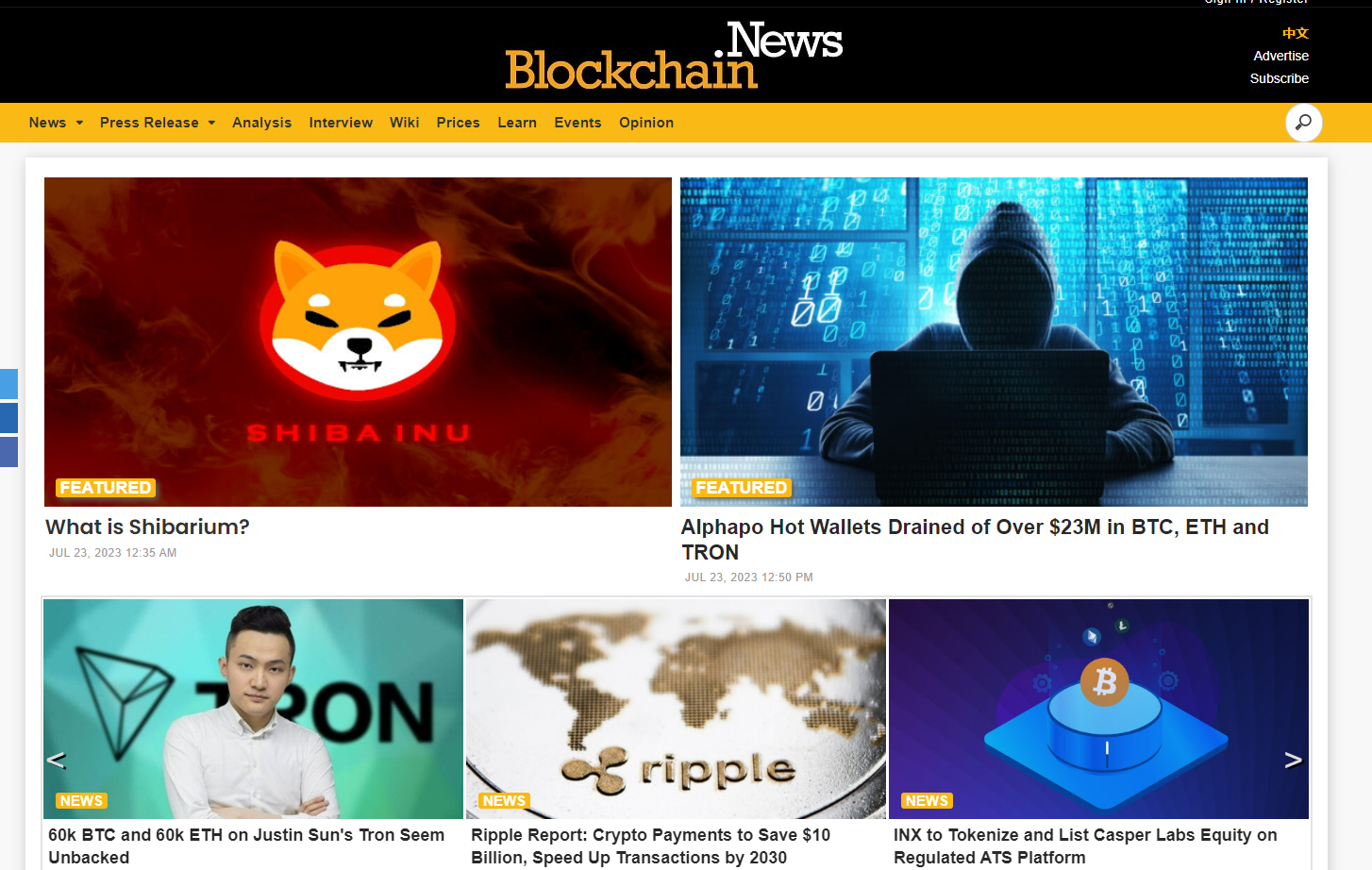 Blockchain News – Crypto News Website