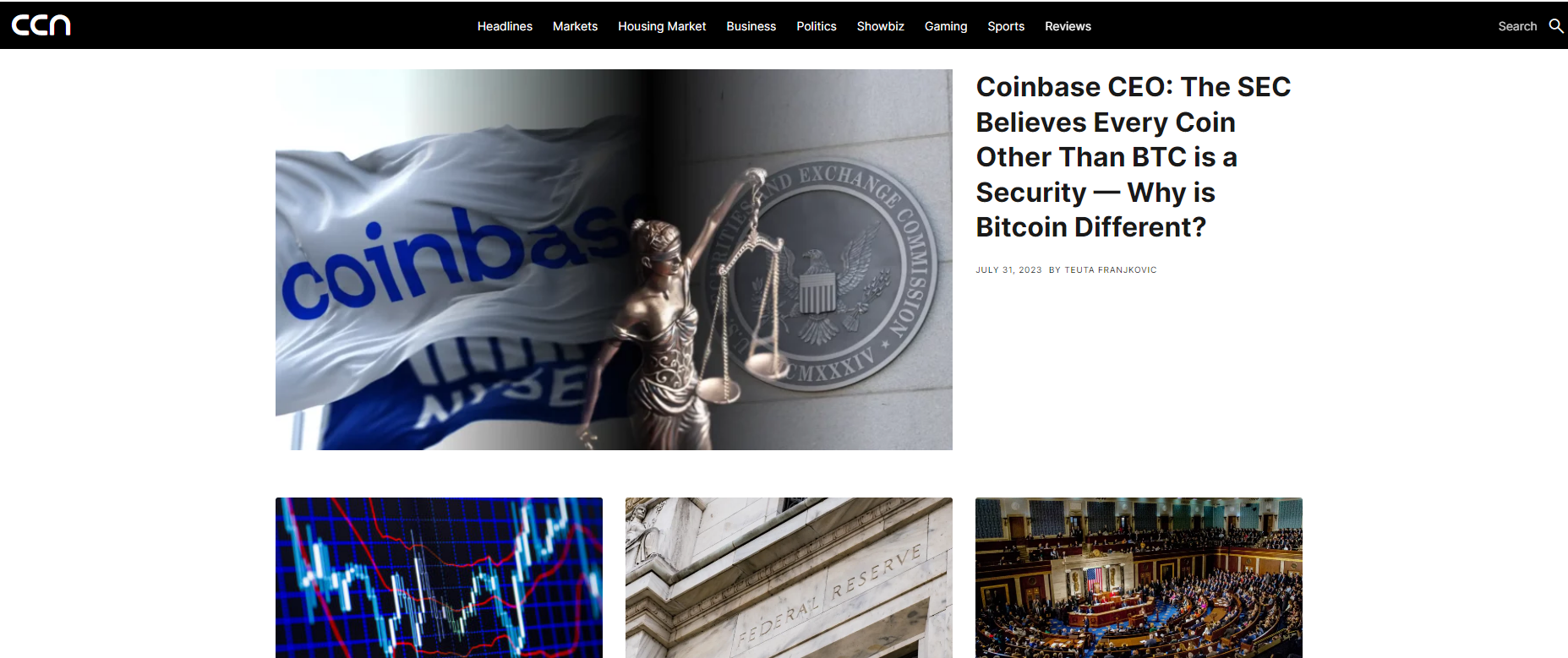 CCN (CryptoCoin News) - Crypto News Website