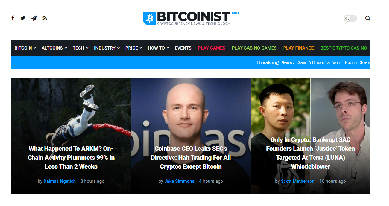  Bitcoinist - Crypto News Website